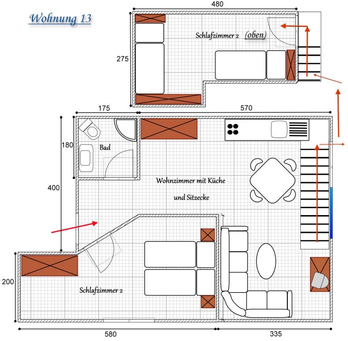 Grundriss Fenster zur Reiterwelt