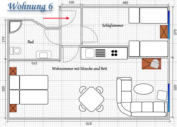 Grundriss Dünenstuv